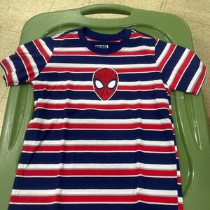 Marvel Spider-Man Red and Blue Striped Tee